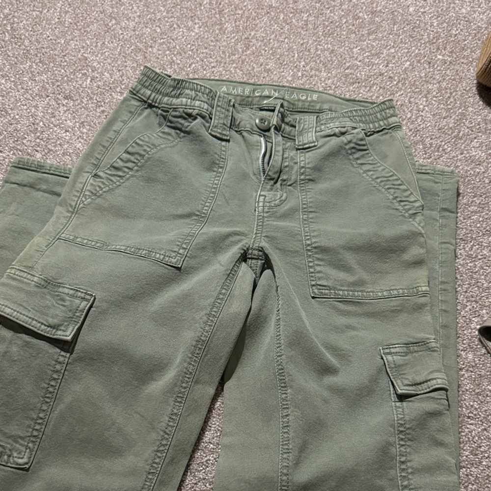 American Eagle Outfitters Green Straight Leg Jeans